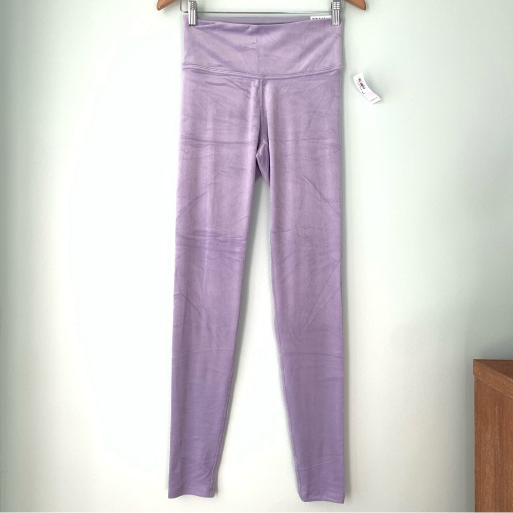 NWT Old Navy Active 7/8 Ankle High Rise Leggings Medium Tall M Lilac Velour